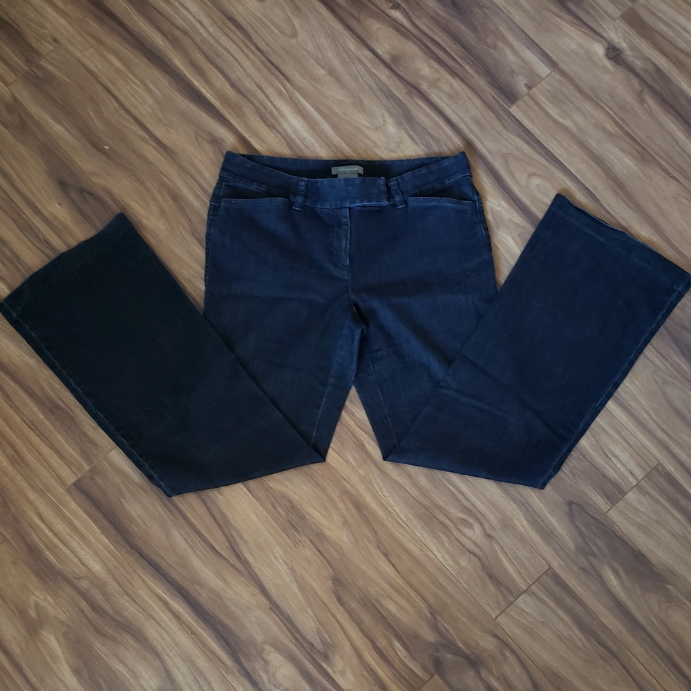 Ann Taylor modern fit black dress pants. Boot cut
